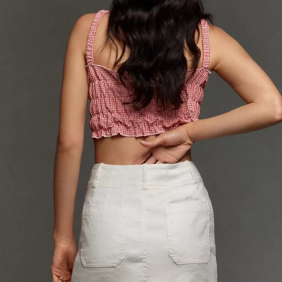 Maeve White Mini Skirt size small - Picture 3 of 15